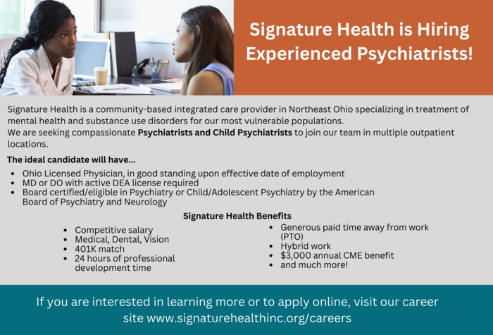 Signature Health Hiring For Psychiatrists 4